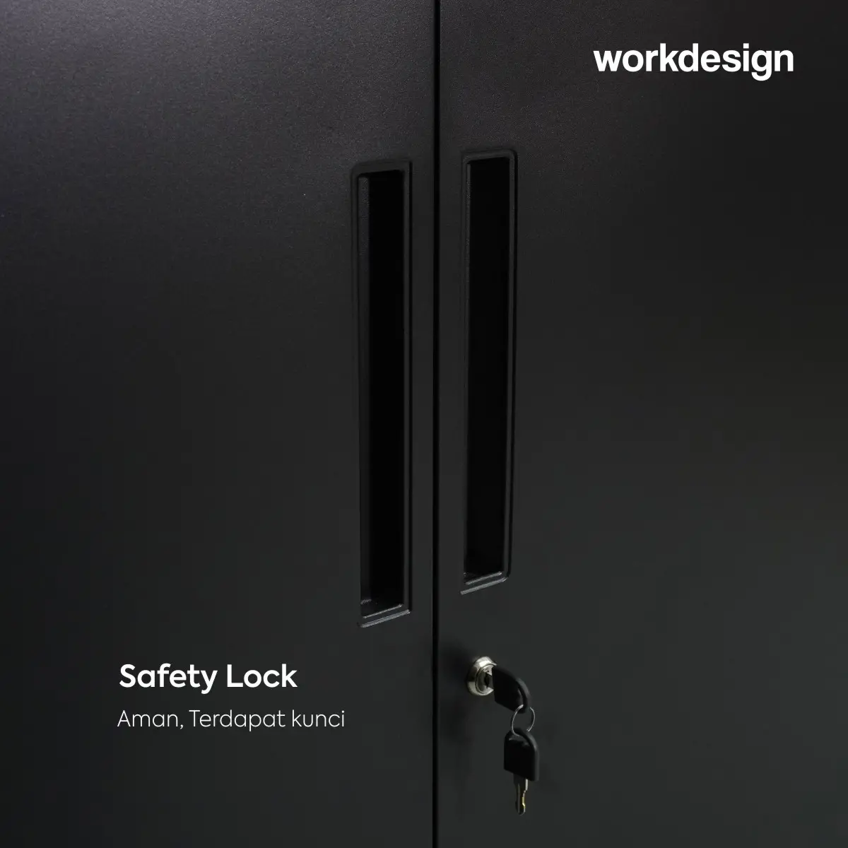 WORKDESIGN BURO AVA MBC 2 HG RAK BUKU BESI / LEMARI ARSIP KANTOR warna BLACK - WORKDESIGN - foto 7