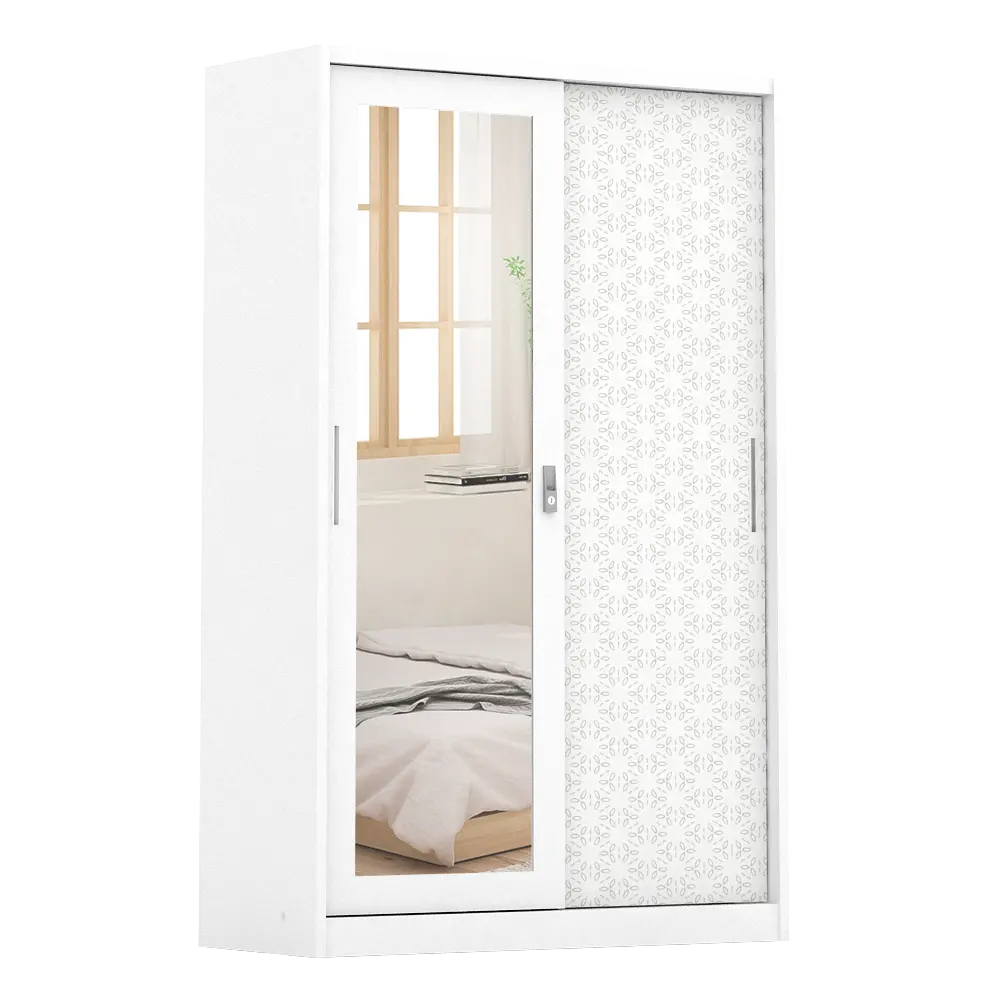 Panduan ukuran PIRA METROPOLIS -  VILO 120 A MWDSL LEMARI PAKAIAN BESI SLIDING / PINTU GESER warna WHITE - METROPOLIS