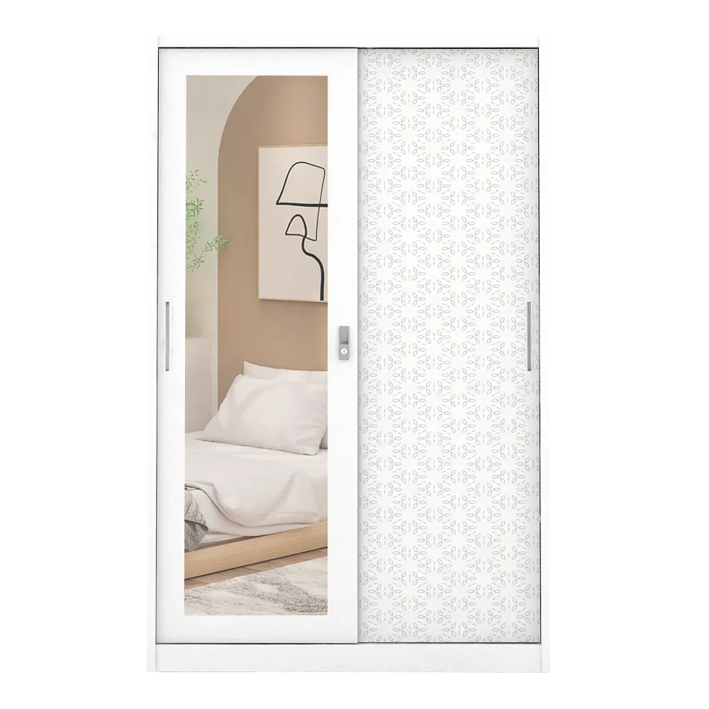 PIRA METROPOLIS -  VILO 120 A MWDSL LEMARI PAKAIAN BESI SLIDING / PINTU GESER warna WHITE - METROPOLIS - foto 4