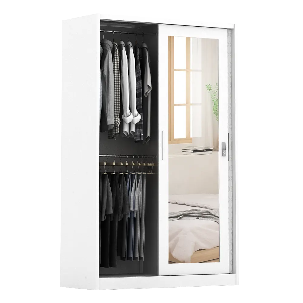 PIRA METROPOLIS -  VILO 120 A MWDSL LEMARI PAKAIAN BESI SLIDING / PINTU GESER warna WHITE - METROPOLIS - foto 5