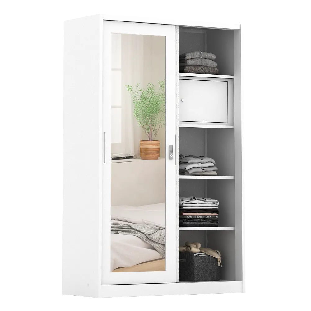 PIRA METROPOLIS -  VILO 120 A MWDSL LEMARI PAKAIAN BESI SLIDING / PINTU GESER warna WHITE - METROPOLIS - foto 6