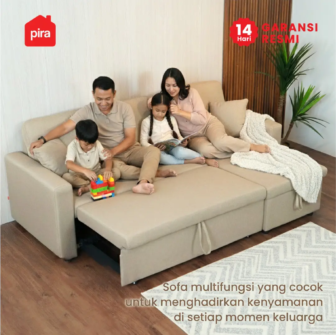PIRA BAVARIAN - CAMILA SFC CONVERTIBLE SOFA / MULTIFUNGSI warna BROWN - PIRA - foto 3