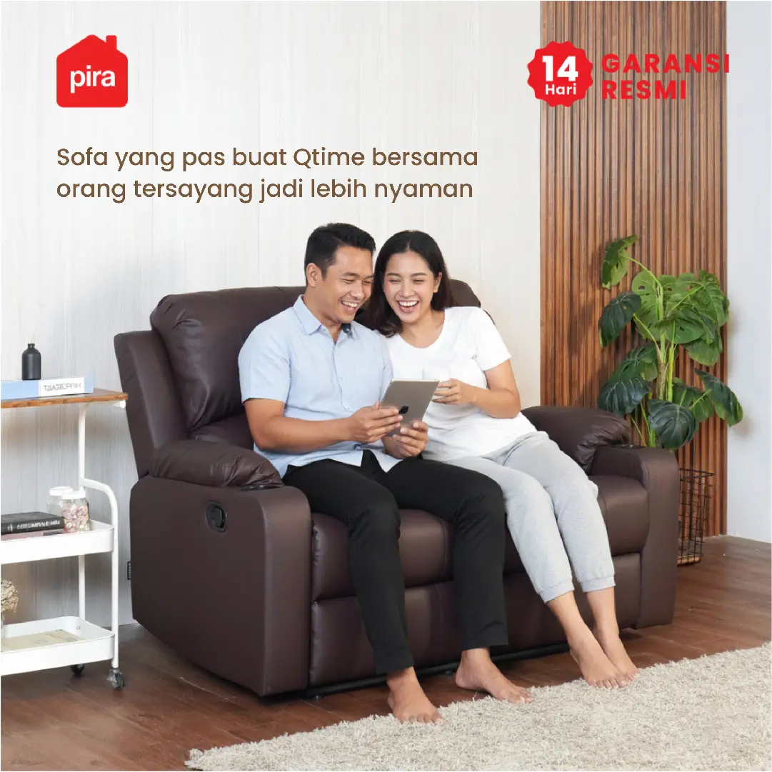 PIRA - BISHOP 2 RS SOFA RECLINER / SOFA 2 SEAT warna DARK BROWN - BAVARIAN - foto 3