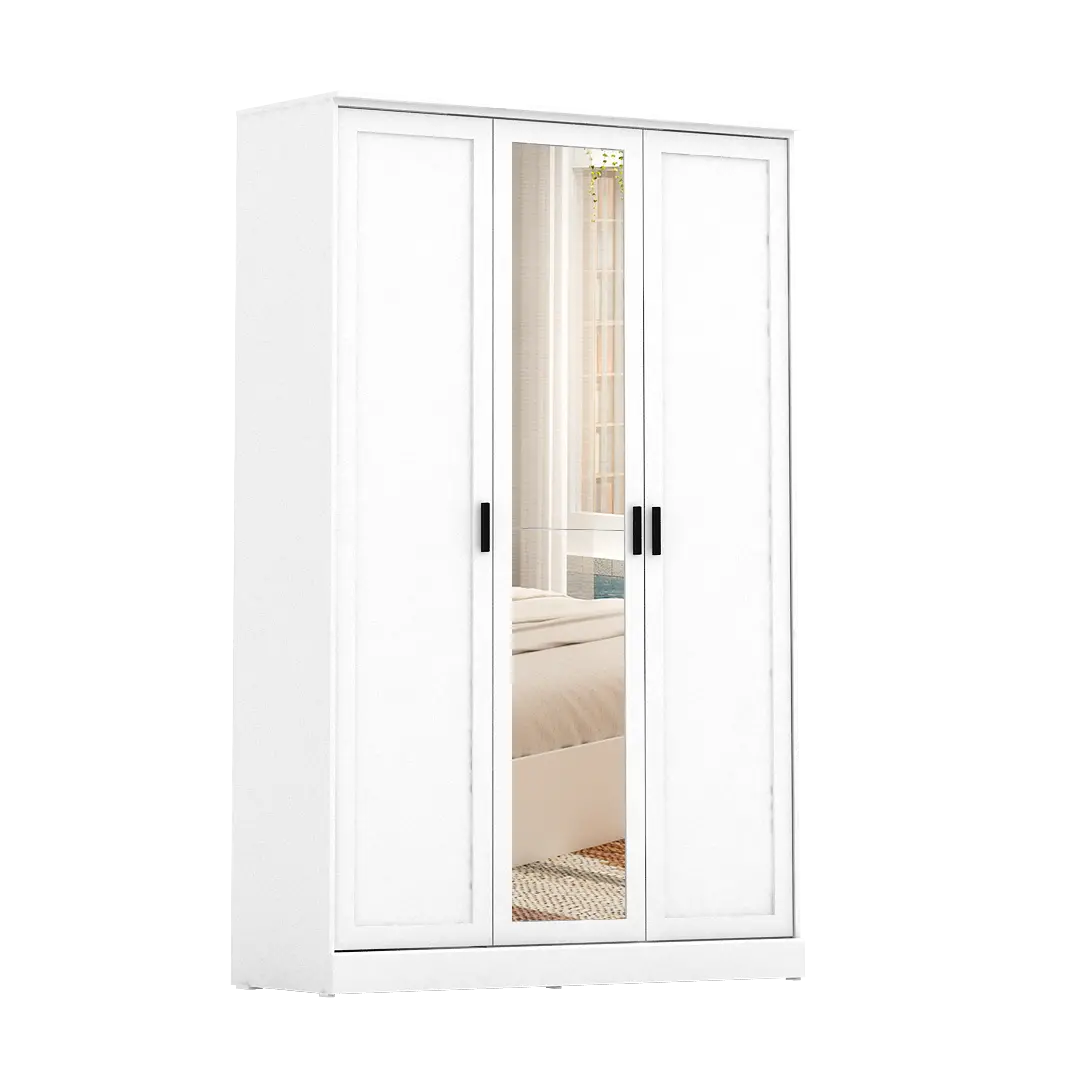 PIRA METROPOLIS -  YORK 3PS LEMARI PAKAIAN 3 PINTU FULL RAK warna WHITE - PIRA METROPOLIS - foto 5