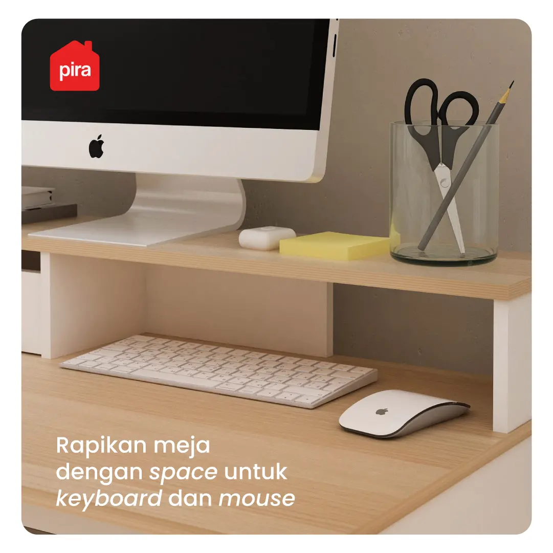PIRA METROPOLIS OX -  MARU DESK MEJA BELAJAR / MEJA KOMPUTER / MEJA LESEHAN warna WHITE - PRO OAK - PIRA METROPOLIS OX - foto 4