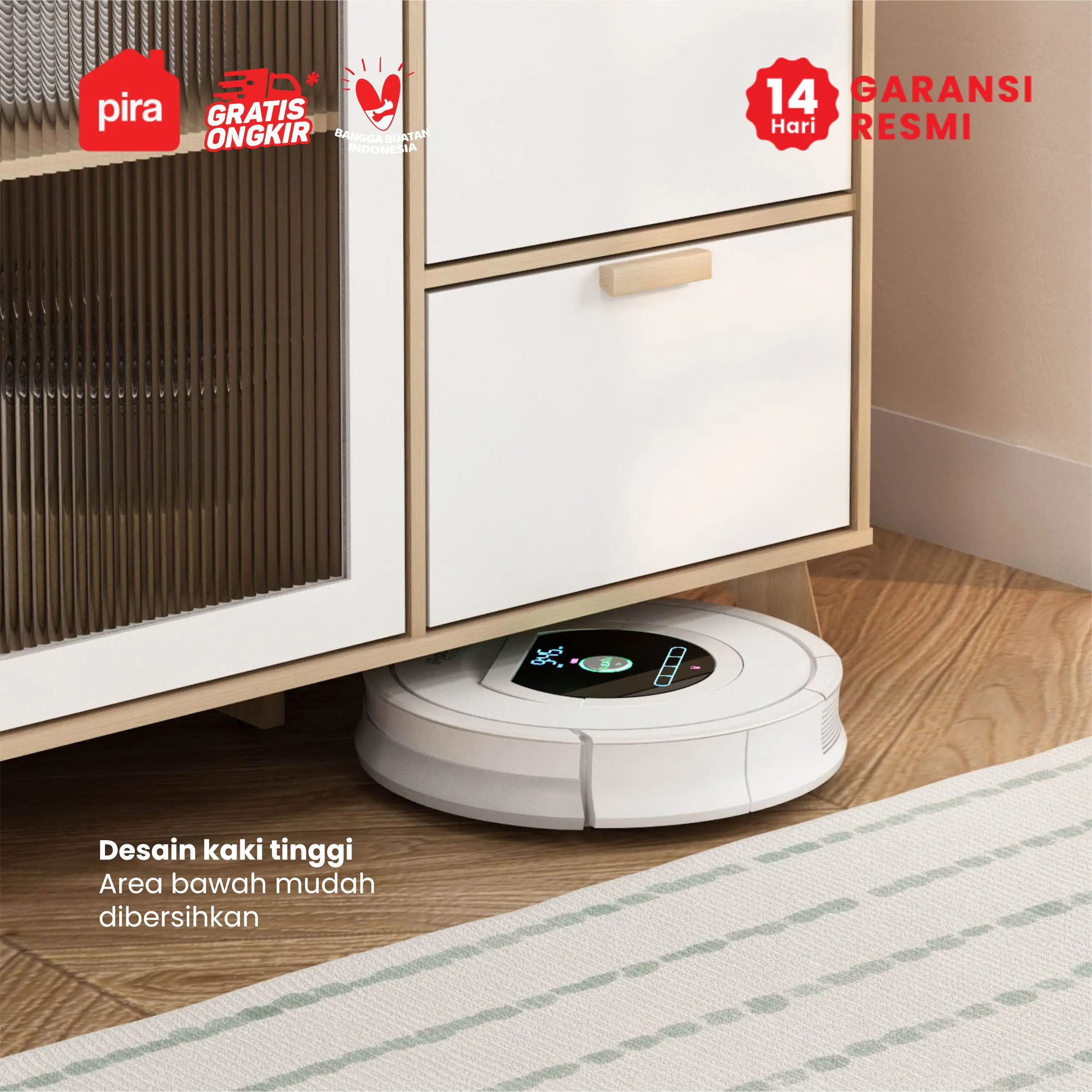 PIRA METROPOLIS - INDY KC120 LEMARI DAPUR / RAK DAPUR / KABINET DAPUR warna PRO OAK - WHITE - PIRA METROPOLIS - foto 7