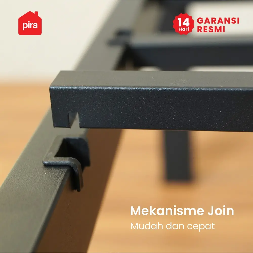 PIRA - BASE AVA MBD120 DIVAN BESI / DIPAN / TEMPAT TIDUR BESI warna BLACK - PIRA - foto 3
