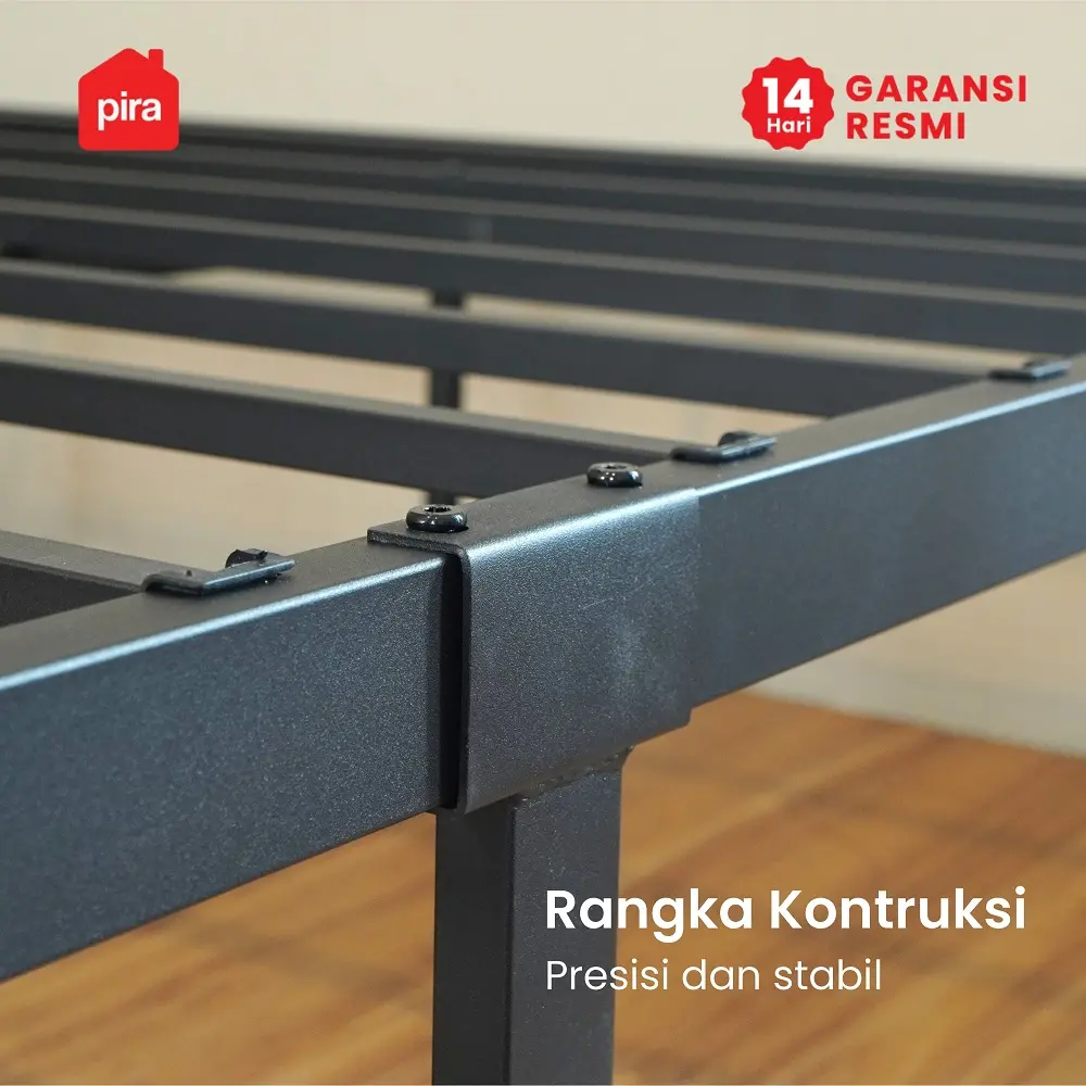 PIRA - BASE AVA MBD120 DIVAN BESI / DIPAN / TEMPAT TIDUR BESI warna BLACK - PIRA - foto 4
