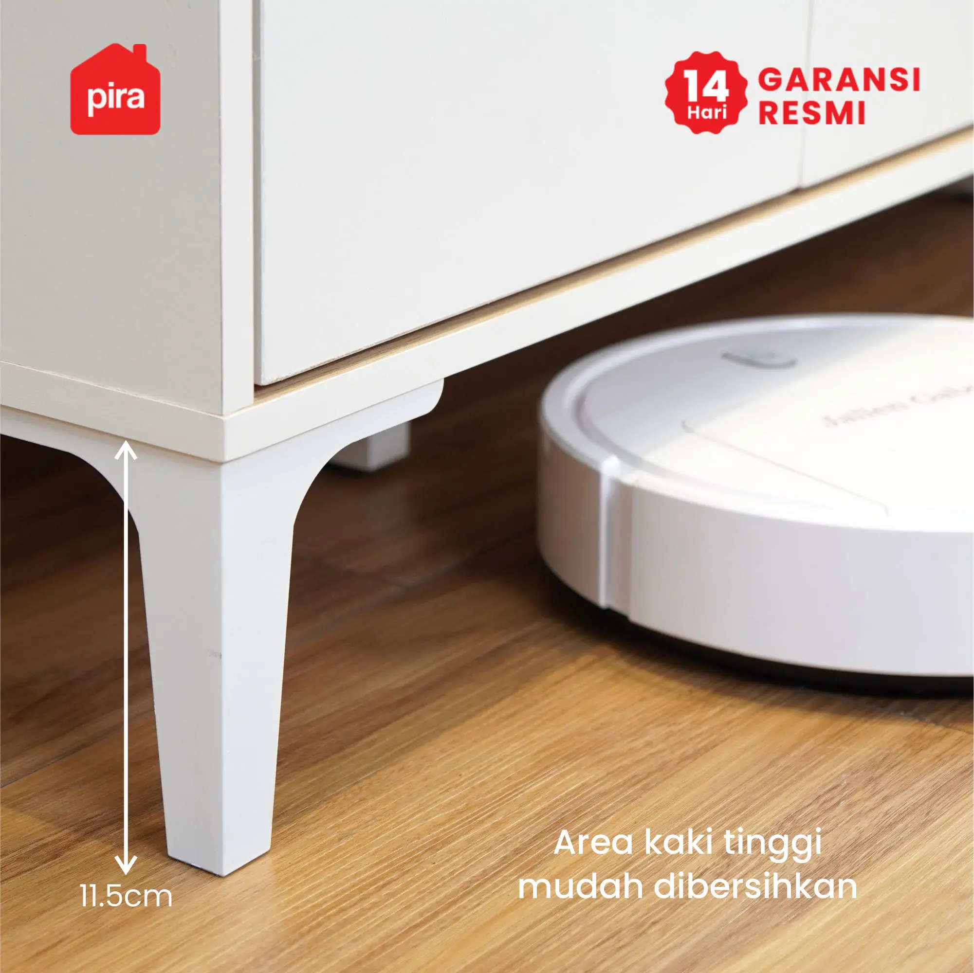 PIRA METROPOLIS OX -  HIRO SB121 BUFET / LEMARI DAPUR / KABINET DAPUR / MEJA TV / SIDEBOARD / RAK SERBAGUNA warna WHITE - PRO OAK - PIRA METROPOLIS OX - foto 10