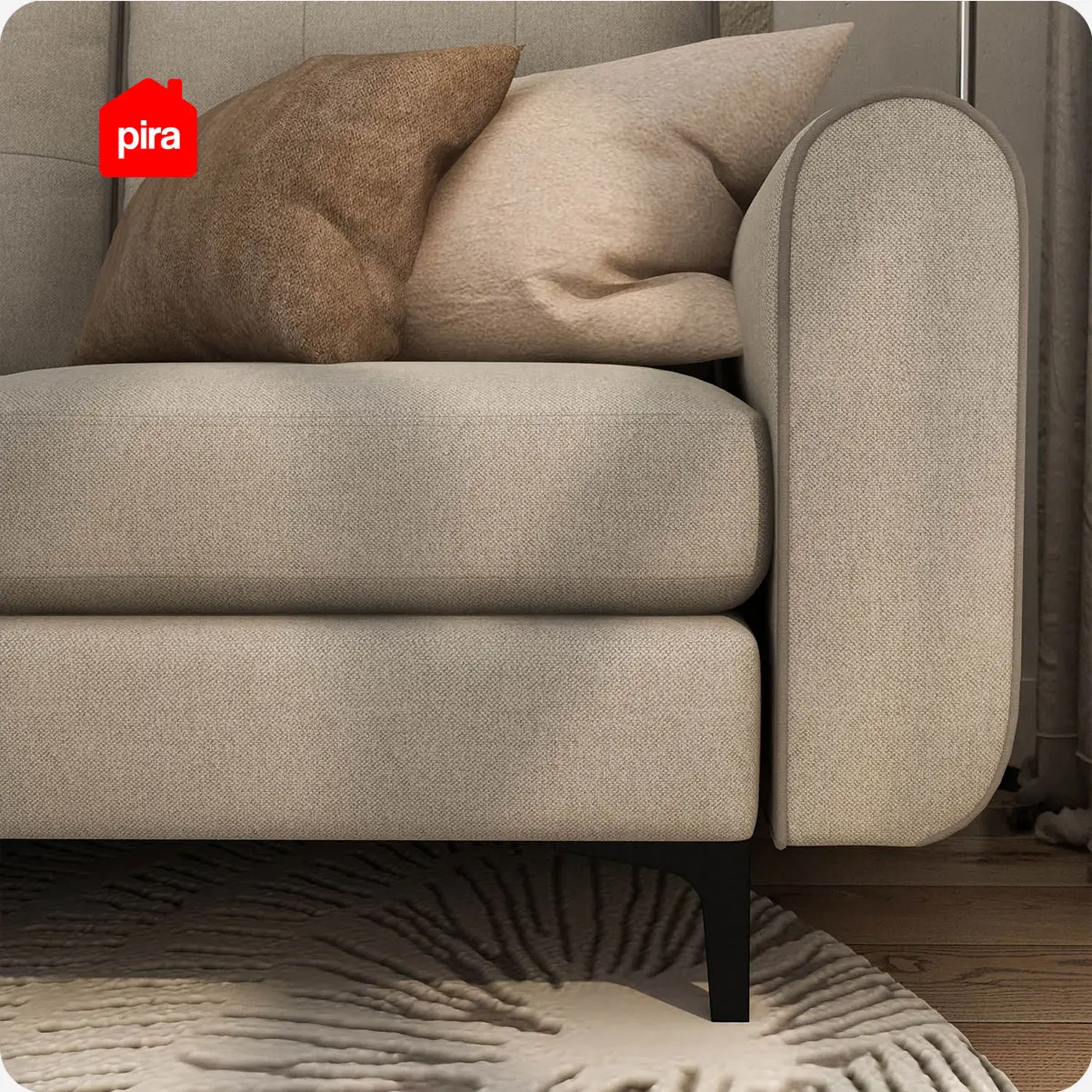 PIRA - GENTO SFC SOFA CORNER warna LIGHT BEIGE - PIRA - foto 4