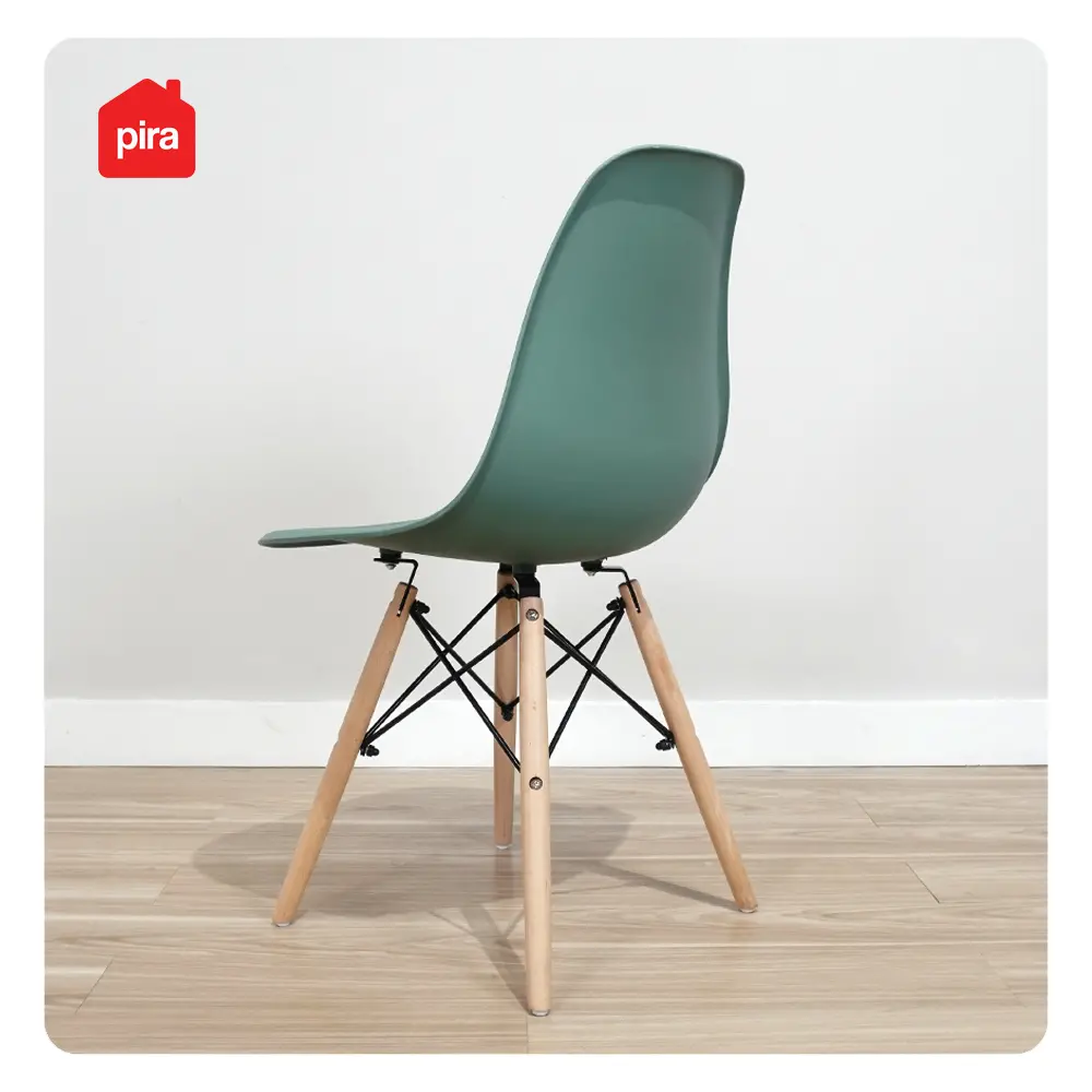 PIRA - BJORN DC KURSI KERJA / KURSI MAKAN / KURSI TERAS / KURSI CAFE / KURSI SANTAI / KURSI BELAJAR / KURSI PLASTIK warna DARK GREEN - PIRA - foto 4