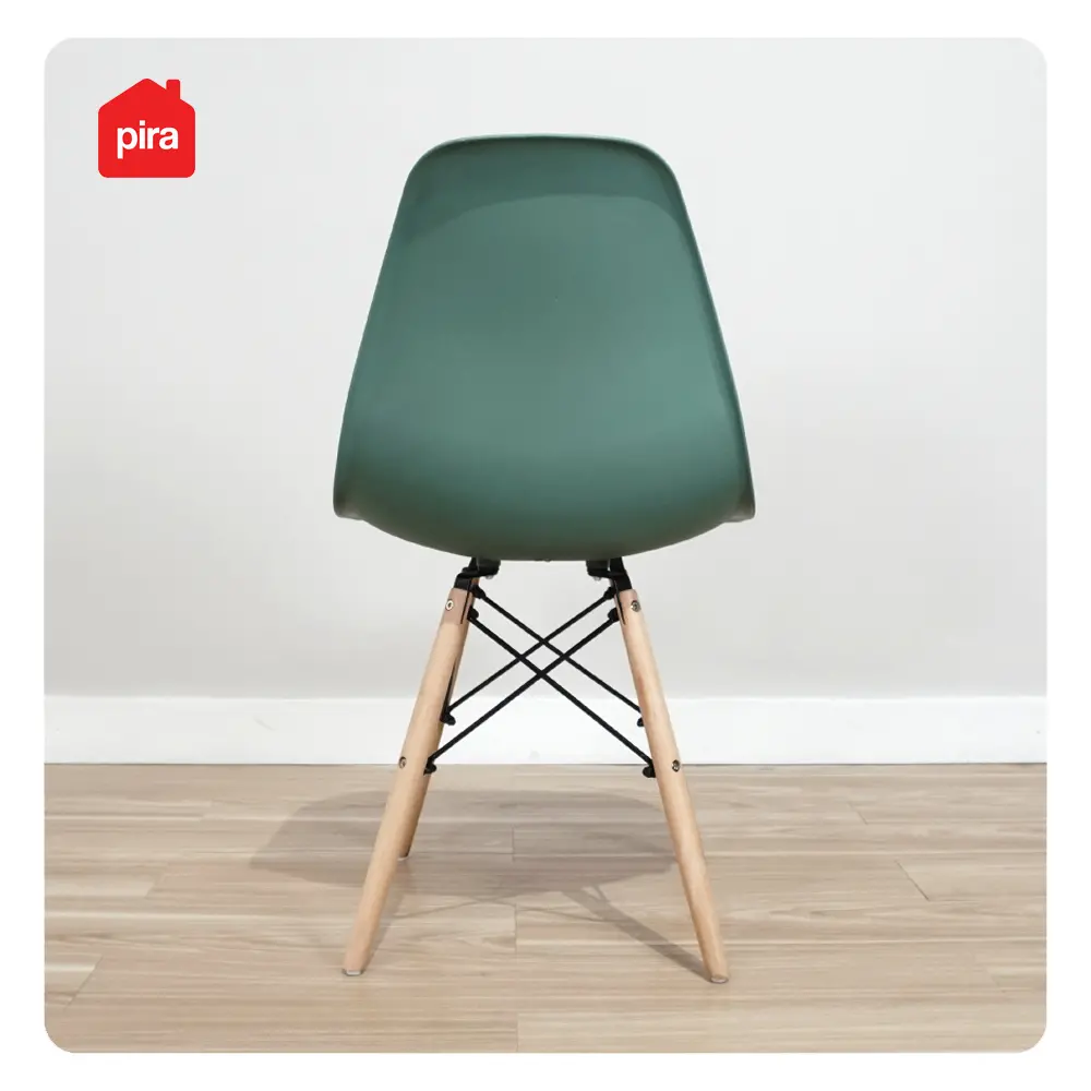 PIRA - BJORN DC KURSI KERJA / KURSI MAKAN / KURSI TERAS / KURSI CAFE / KURSI SANTAI / KURSI BELAJAR / KURSI PLASTIK warna DARK GREEN - PIRA - foto 5