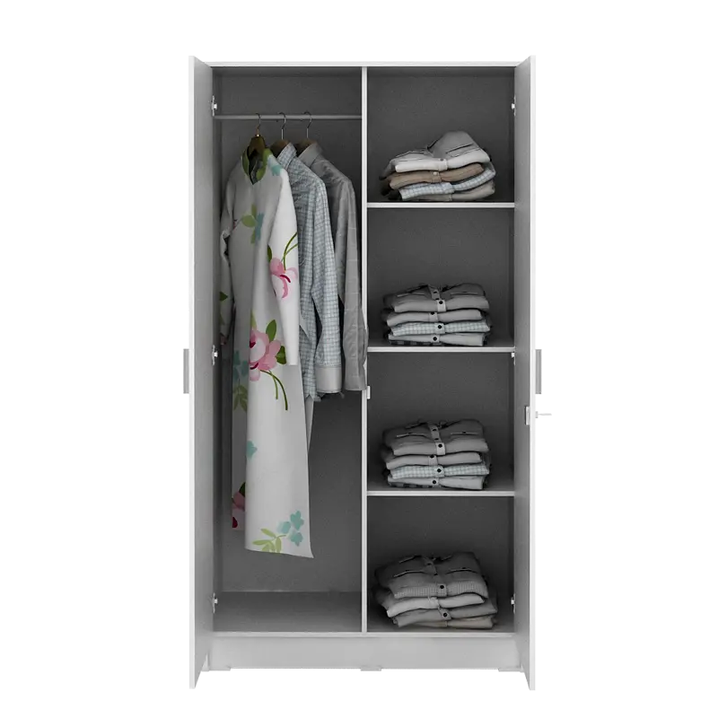 PIRA METROPOLIS OX -  ARUNA 2PM LEMARI PAKAIAN MEDIUM 2 PINTU warna WHITE - PIRA METROPOLIS OX - foto 6