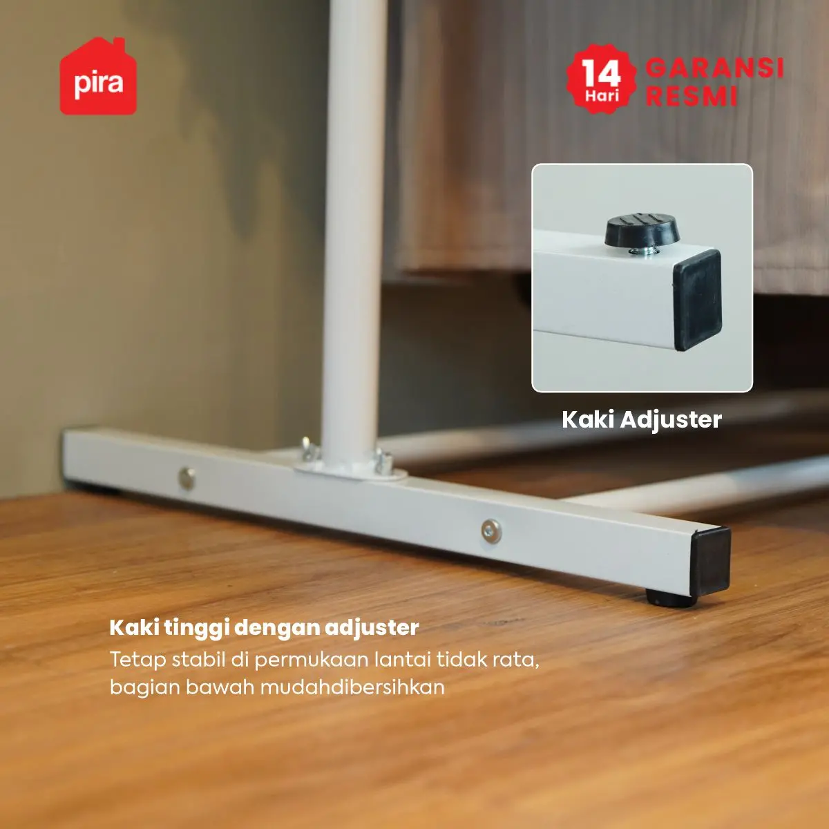 PIRA - ATLA CR 120 RAK GANTUNG BAJU / STAND GANTUNGAN / STAND HANGER / RAK BESI warna WHITE - PIRA - foto 7