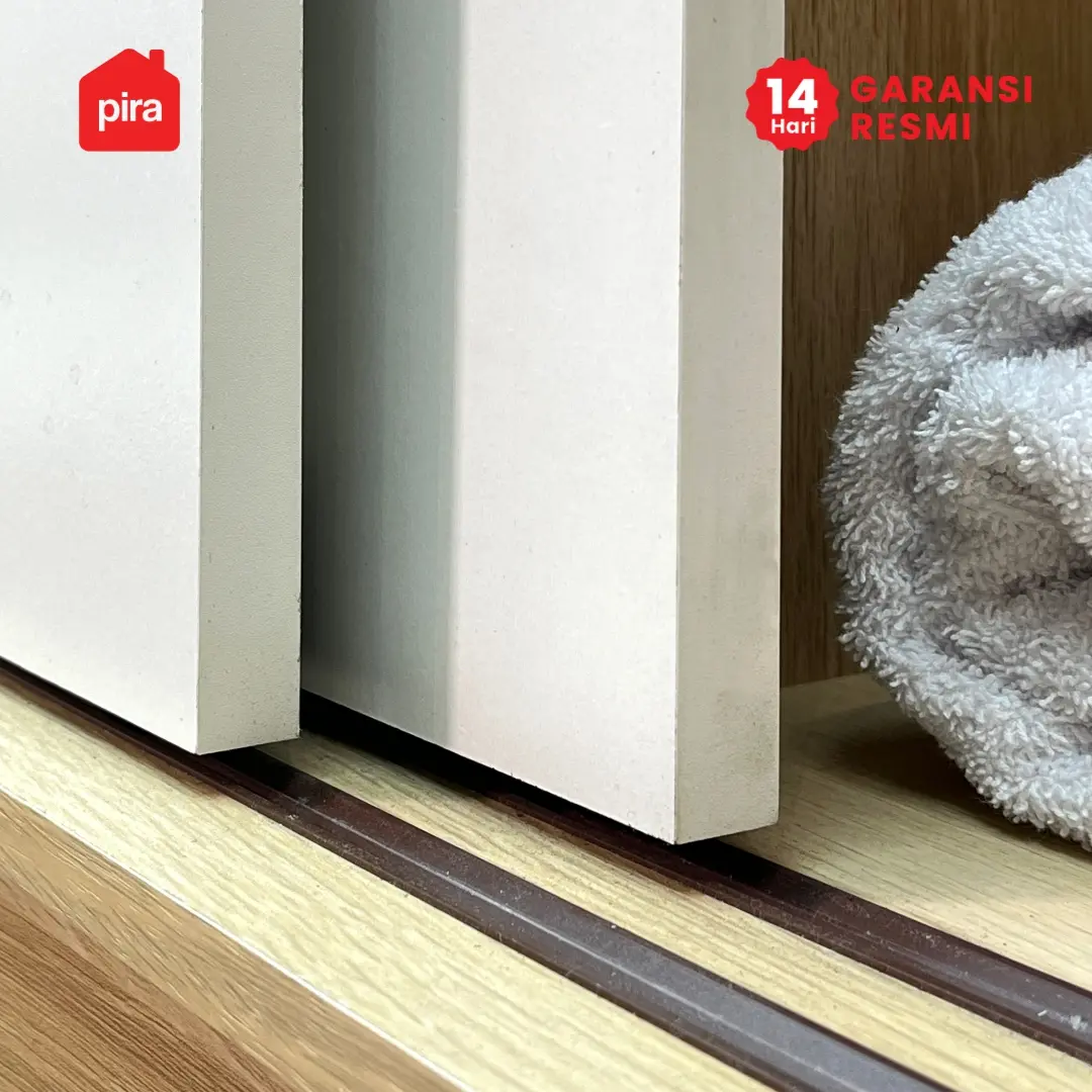 PIRA METROPOLIS OX - ARUNA WDSL80 A MR LEMARI PAKAIAN PINTU GESER / SLIDING warna WHITE - PIRA METROPOLIS OX - foto 7