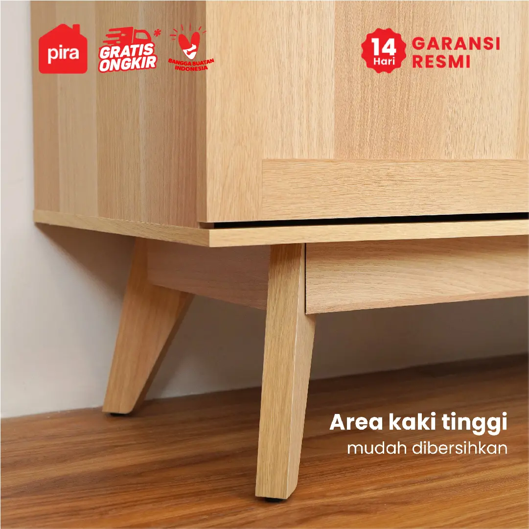 PIRA - MAISON SB160 BUFET / SIDEBOARD / LEMARI KABINET / MEJA TV warna PRO OAK - TRAVERTINE - PIRA - foto 8