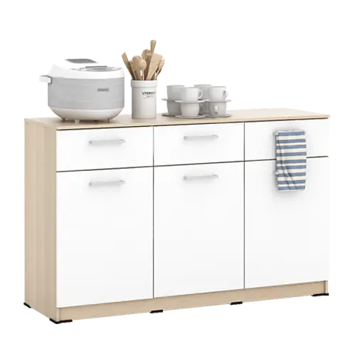 PIRA METROPOLIS OX - ARUNA SB121 BUFET / RAK DAPUR / KITCHEN SET BAWAH DAPUR / LEMARI DAPUR warna PRO OAK - WHITE - PIRA METROPOLIS OX - foto 7