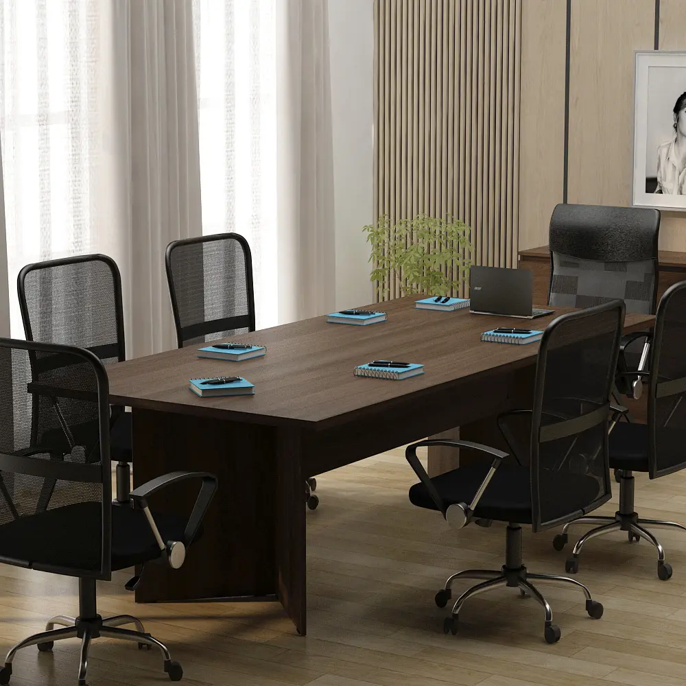 PIRA BAVARIAN - ALTA MT240 MEJA MEETING / MEJA RAPAT warna BROWN WALNUT - BAVARIAN - foto 8