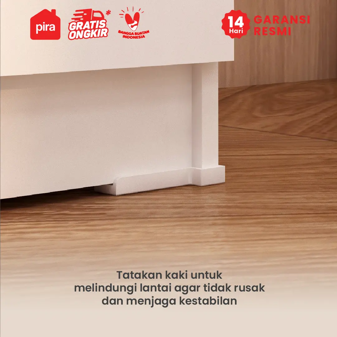 PIRA METROPOLIS OX -  ARUNA SB120 BUFET / RAK DAPUR / KITCHEN SET BAWAH DAPUR / LEMARI DAPUR warna WHITE - PIRA METROPOLIS OX - foto 6