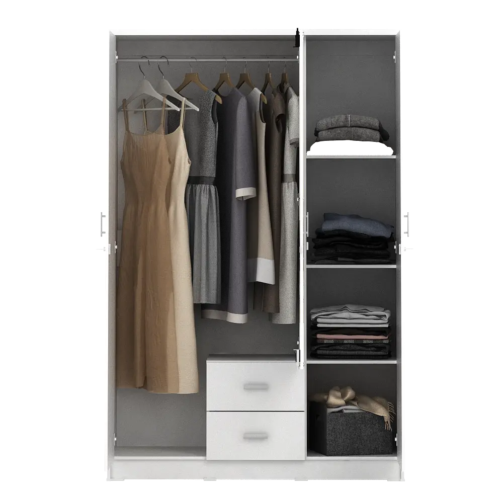 PIRA METROPOLIS OX -  ASTA 3PL LEMARI PAKAIAN 3 PINTU warna WHITE - PIRA METROPOLIS OX - foto 9