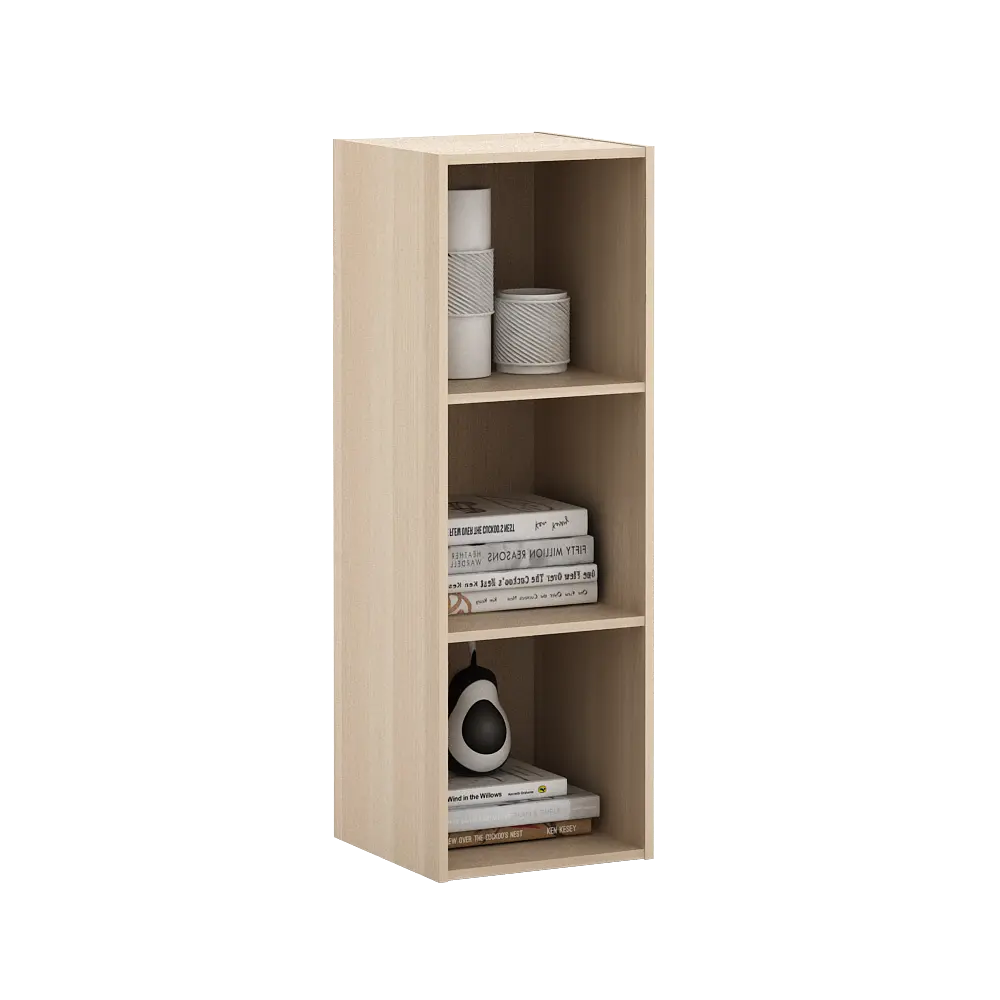 PIRA METROPOLIS  -  HAKO SU 3X1 RAK 3 SUSUN / RAK SUSUN SERBAGUNA / RAK BUKU warna PRO OAK - PIRA METROPOLIS - foto 3