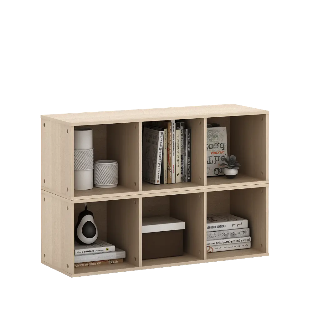PIRA METROPOLIS  -  HAKO SU 3X1 RAK 3 SUSUN / RAK SUSUN SERBAGUNA / RAK BUKU warna PRO OAK - PIRA METROPOLIS - foto 5