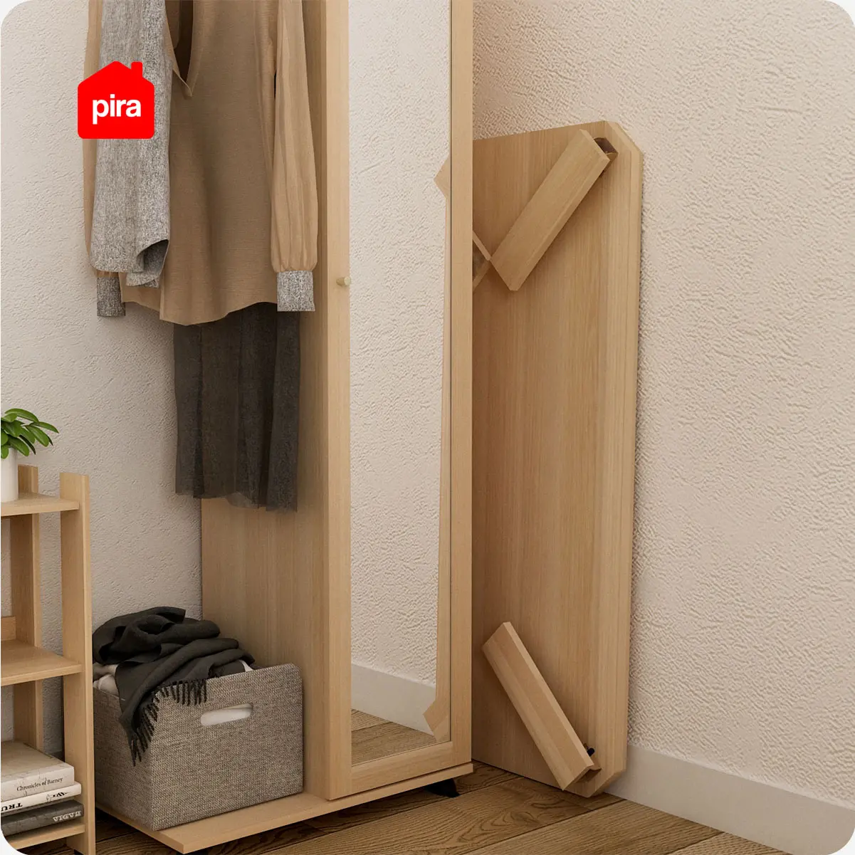 PIRA - TABE CT120 MEJA TAMU / MEJA MAKAN LIPAT LESEHAN / MEJA BELAJAR LIPAT LESEHAN warna PRO OAK - PIRA - foto 7