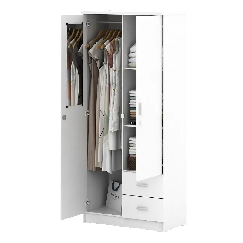 PIRA METROPOLIS - ALANA 2PL A LEMARI PAKAIAN 2 PINTU warna WHITE - PIRA METROPOLIS - foto 10