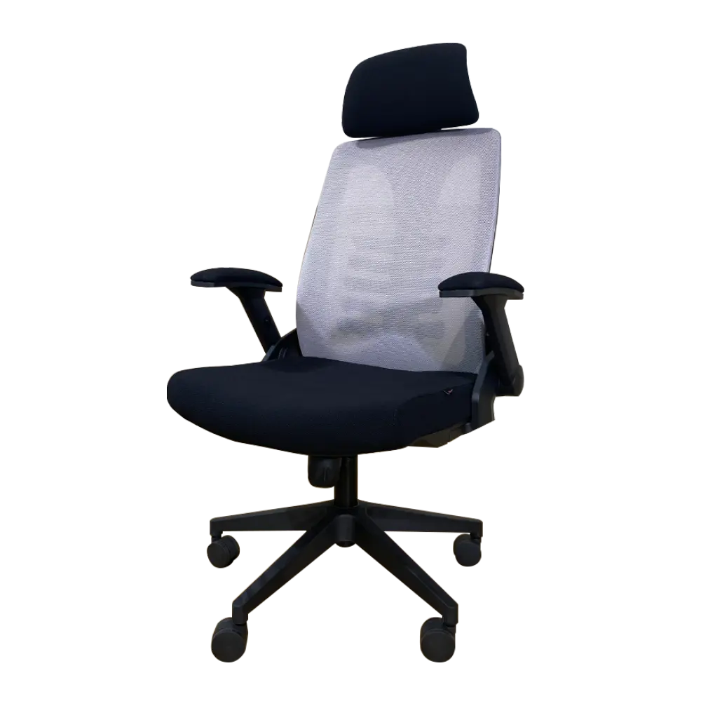 WORKDESIGN - TANO PC PR KURSI KANTOR / KURSI KERJA ERGONOMIS DENGAN LUMBAR SUPPORT warna BLACK - WORKDESIGN - foto 4