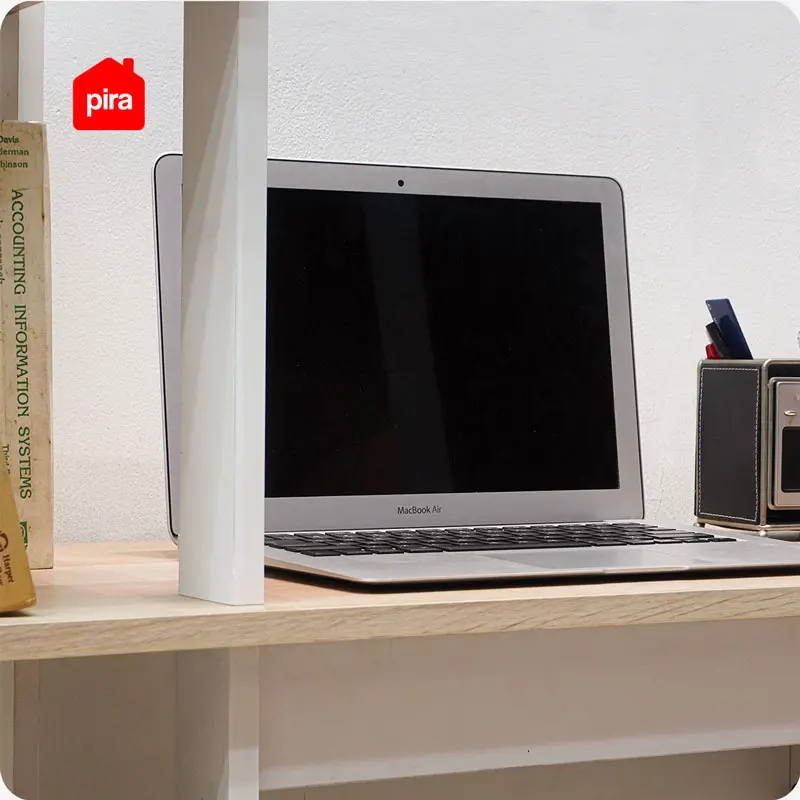 PIRA - FELIX DK80 MEJA KERJA / MEJA BELAJAR DENGAN RAK BUKU warna WHITE - PRO OAK - PIRA - foto 6