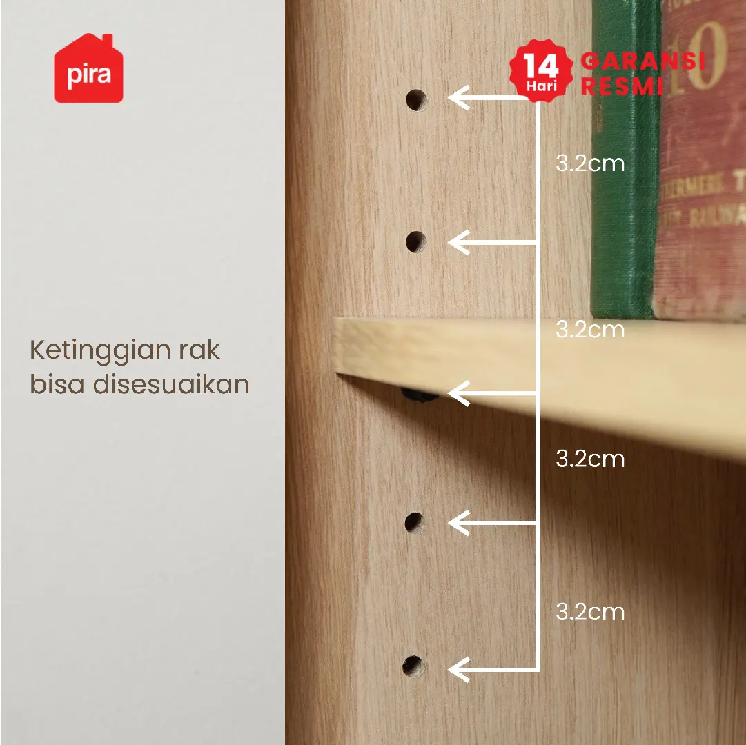 PIRA METROPOLIS -  SENDAI SB160 BUFET / LEMARI DAPUR / KABINET DAPUR / MEJA TV / SIDEBOARD warna PRO OAK - LIGHT TAUPE - PIRA METROPOLIS - foto 8