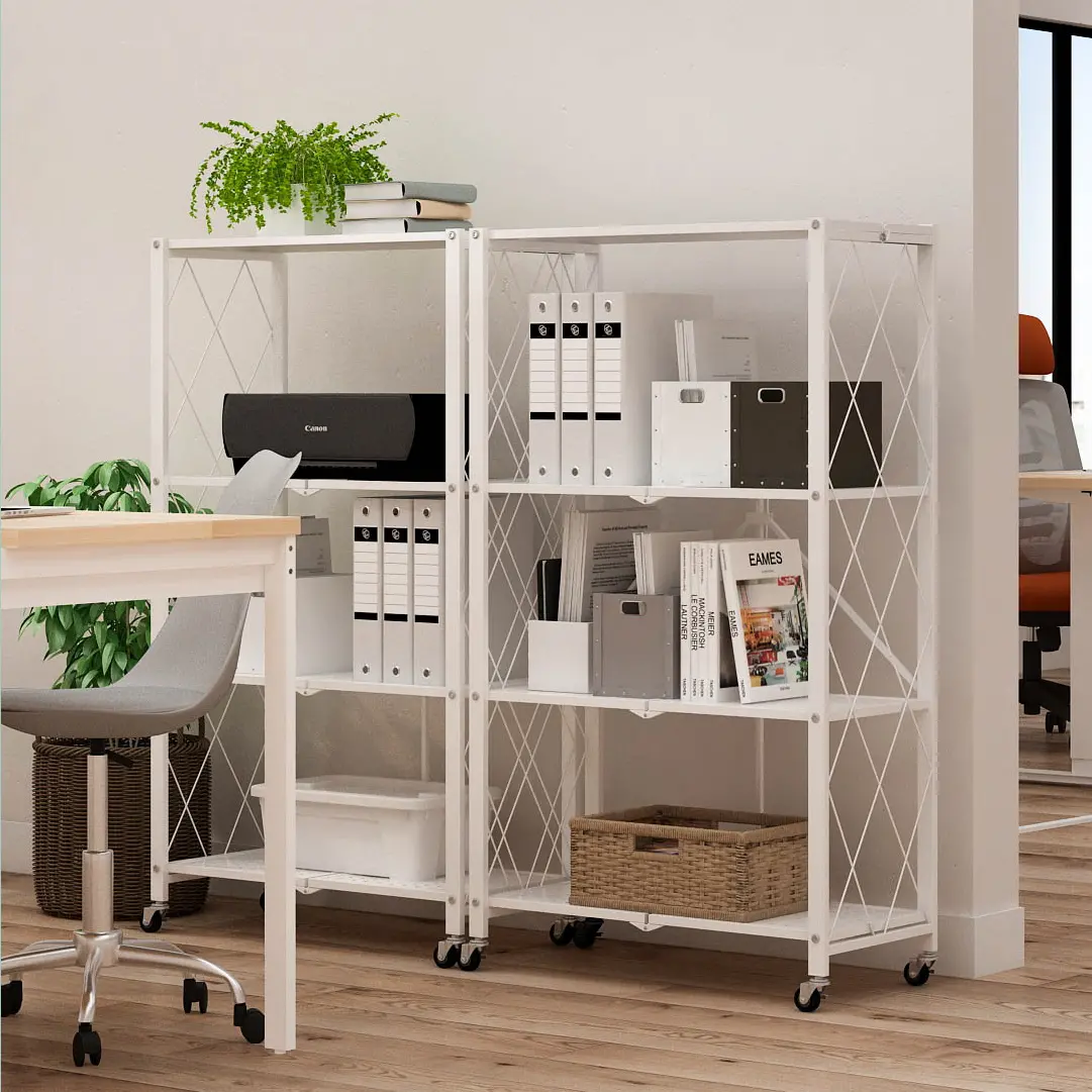 PIRA - FLATO MSU 4X1 RAK BESI LIPAT 4 SUSUN / RAK DAPUR SERBAGUNA warna WHITE - PIRA - foto 1