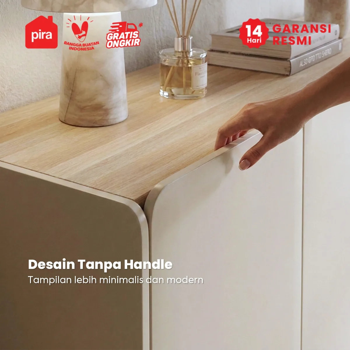 PIRA -  KOOVA SB180 BUFET / KABINET TV / SIDEBOARD / MEJA TV warna LIGHT TAUPE - PRO OAK - PIRA - foto 5
