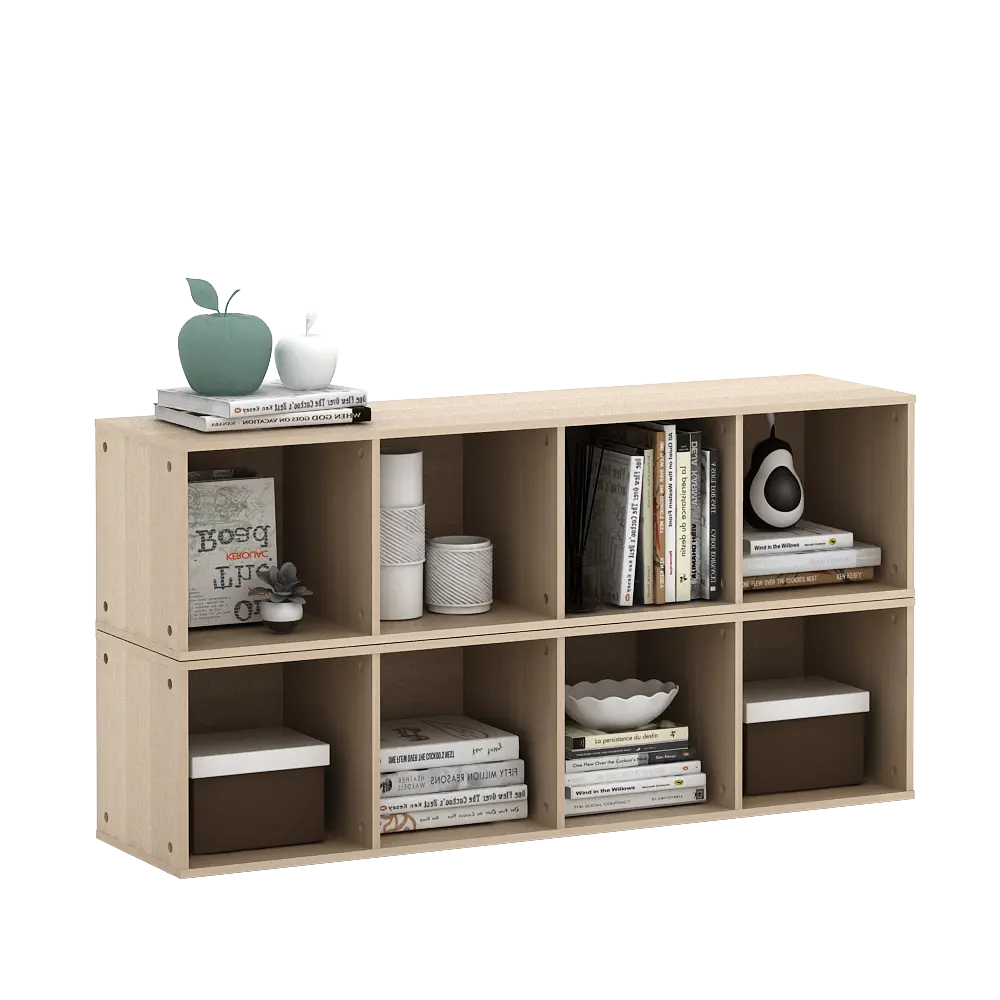 PIRA METROPOLIS -  HAKO SU 4X1 RAK 4 SUSUN / RAK SUSUN SERBAGUNA / RAK BUKU warna PRO OAK - PIRA METROPOLIS - foto 5