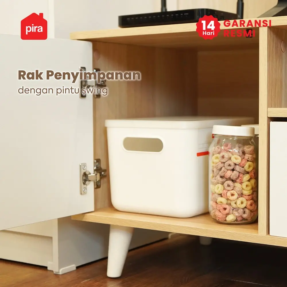 PIRA METROPOLIS  - BELATRIX TV150 MEJA TV / RAK TV warna PRO OAK - WHITE - PIRA METROPOLIS OX - foto 3