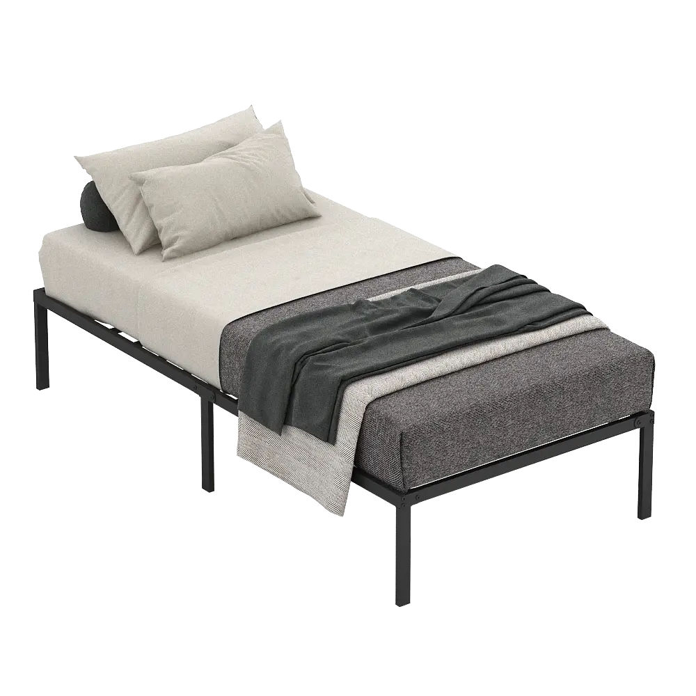 PIRA - BASE MBD100 DIPAN BESI / RANJANG / TEMPAT TIDUR BESI warna BLACK - PIRA - foto 3