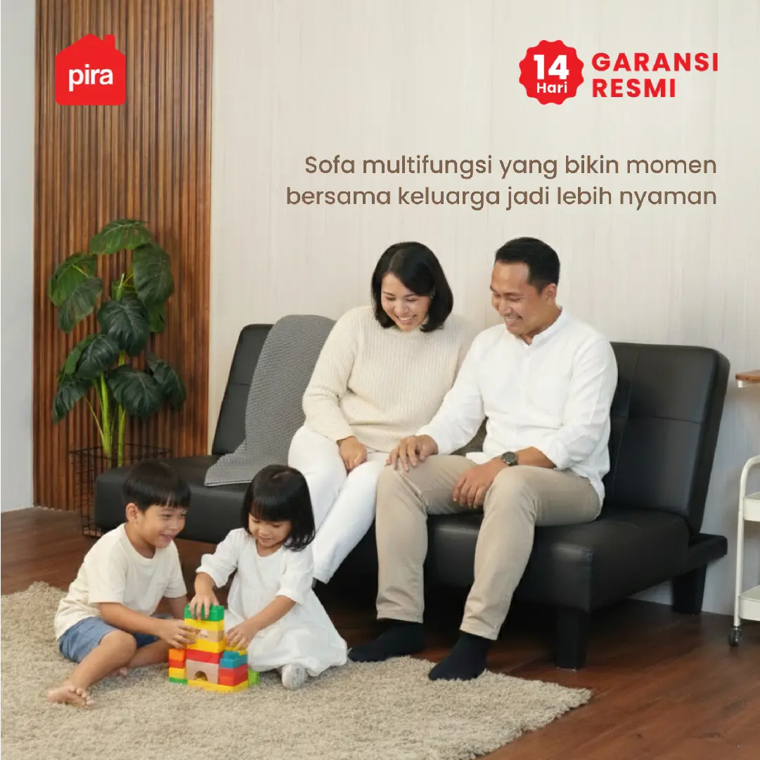 PIRA - OLA SBD 160 SOFA / SOFABED / SOFA BED MINIMALIS warna BLACK - PIRA - foto 2