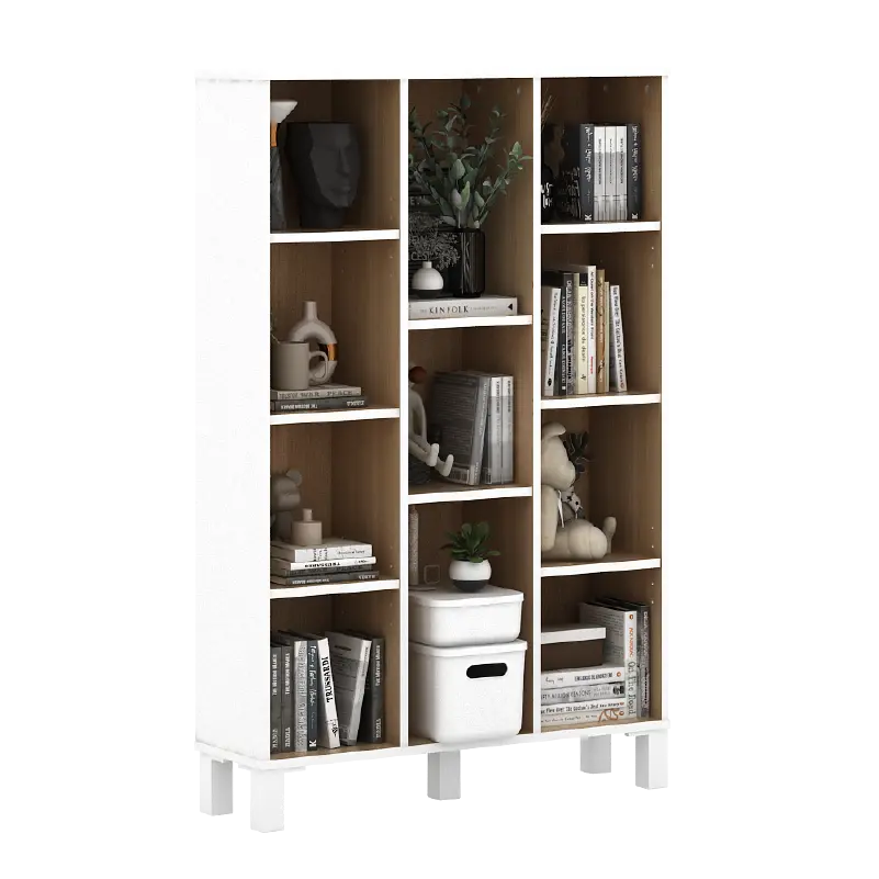 PIRA OX - POLKA BC80 RAK BUKU / RAK SERBAGUNA / RAK 11 SUSUN warna WHITE - PRO OAK - PIRA OX - foto 3