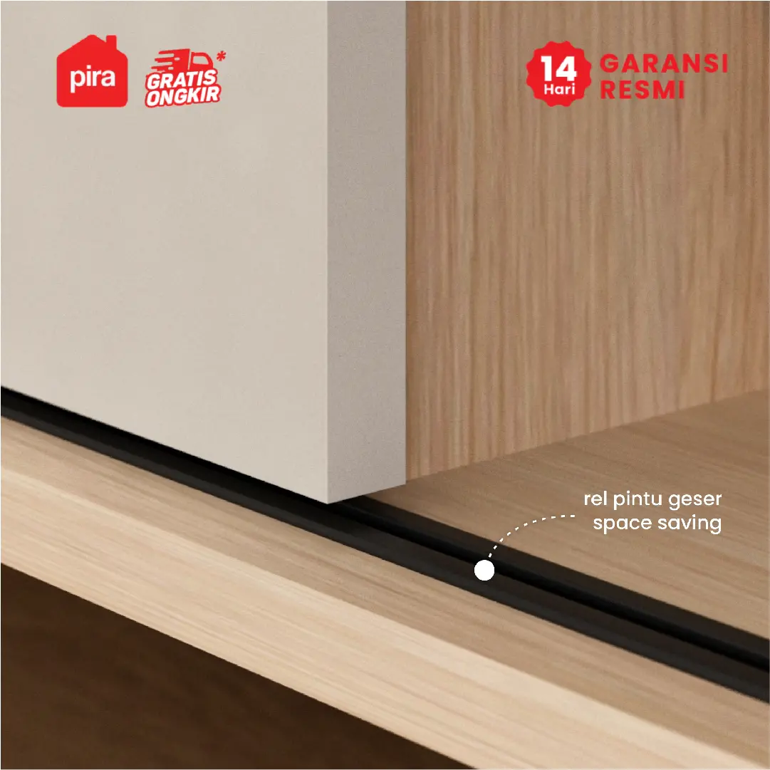 PIRA METROPOLIS - SENDAI TV121 MEJA TV / RAK TV / LEMARI TV / KABINET TV / BUFET TV warna PRO OAK - LIGHT TAUPE - PIRA METROPOLIS - foto 5