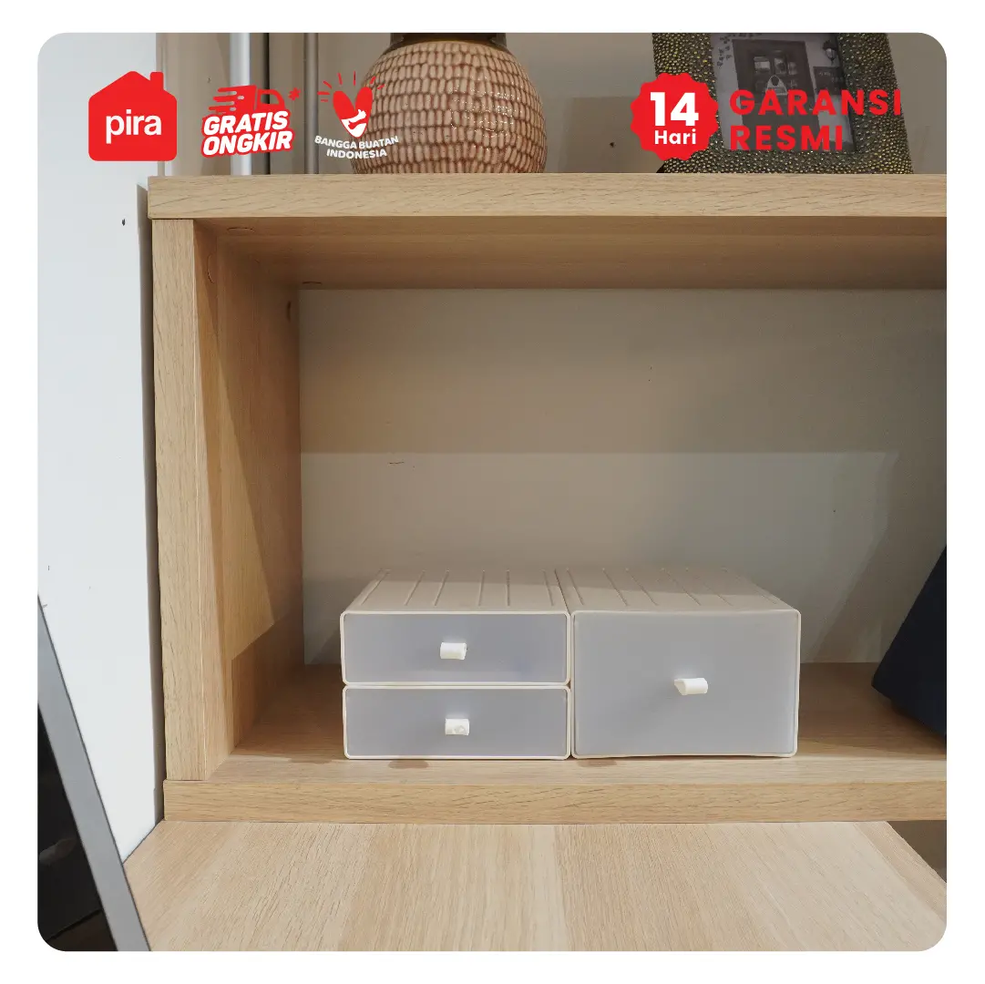 PIRA - ZACK DK 80 MEJA KERJA / MEJA BELAJAR DENGAN RAK BUKU warna PRO OAK - WHITE SM - PIRA - foto 10