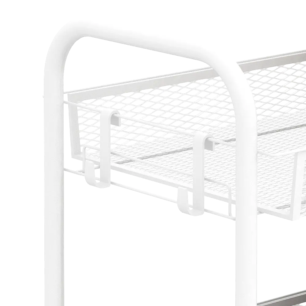 PIRA - GUMI MKT4 RAK TROLI / RAK SERBAGUNA / RAK BESI 3/ 4/ 5 SUSUN DENGAN RODA warna WHITE - PIRA - foto 7