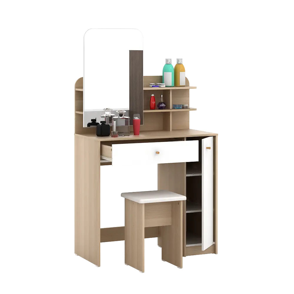 PIRA METROPOLIS - SECHA DS80 MEJA RIAS warna PRO OAK - WHITE - METROPOLIS - foto 4