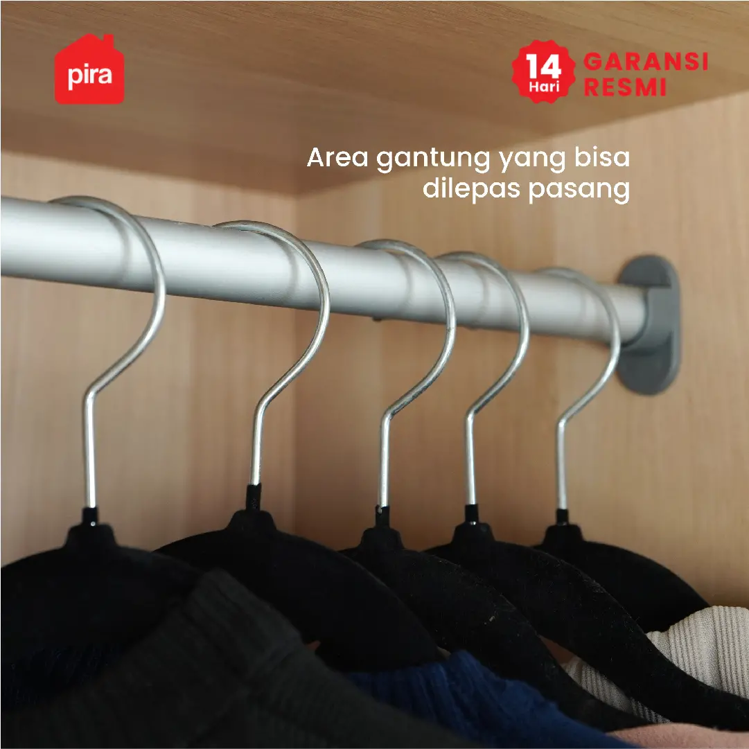 PIRA METROPOLIS OX -  ARUNA 1PSU LEMARI PAKAIAN 1 PINTU / LEMARI BAJU / RAK SERBAGUNA warna PRO OAK - WHITE - PIRA METROPOLIS OX - foto 8