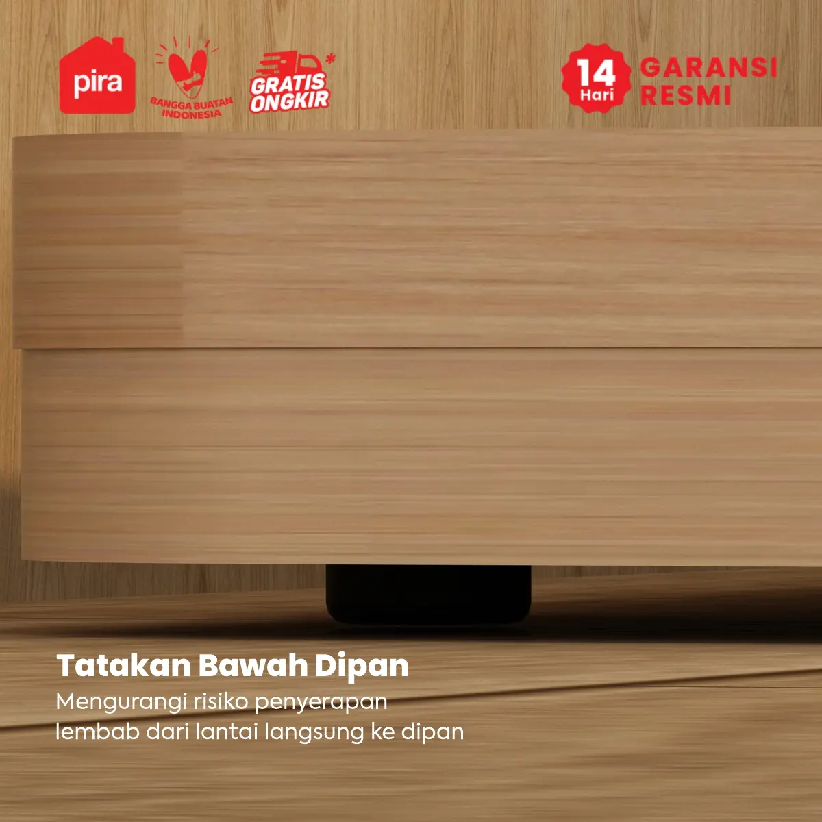 PIRA -  ONDA BD160 DIPAN / DIPAN TEMPAT TIDUR / ALAS KASUR / RANJANG warna PRO OAK - PIRA - foto 6
