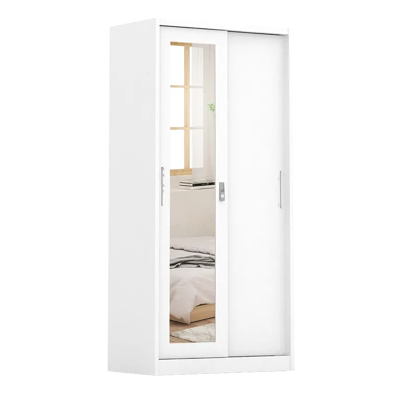 PIRA - STEEL A 90A MWDSL LEMARI PAKAIAN BESI SLIDING / PINTU GESER warna WHITE - PIRA - foto 2