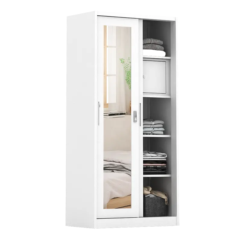 PIRA - STEEL A 90A MWDSL LEMARI PAKAIAN BESI SLIDING / PINTU GESER warna WHITE - PIRA - foto 5