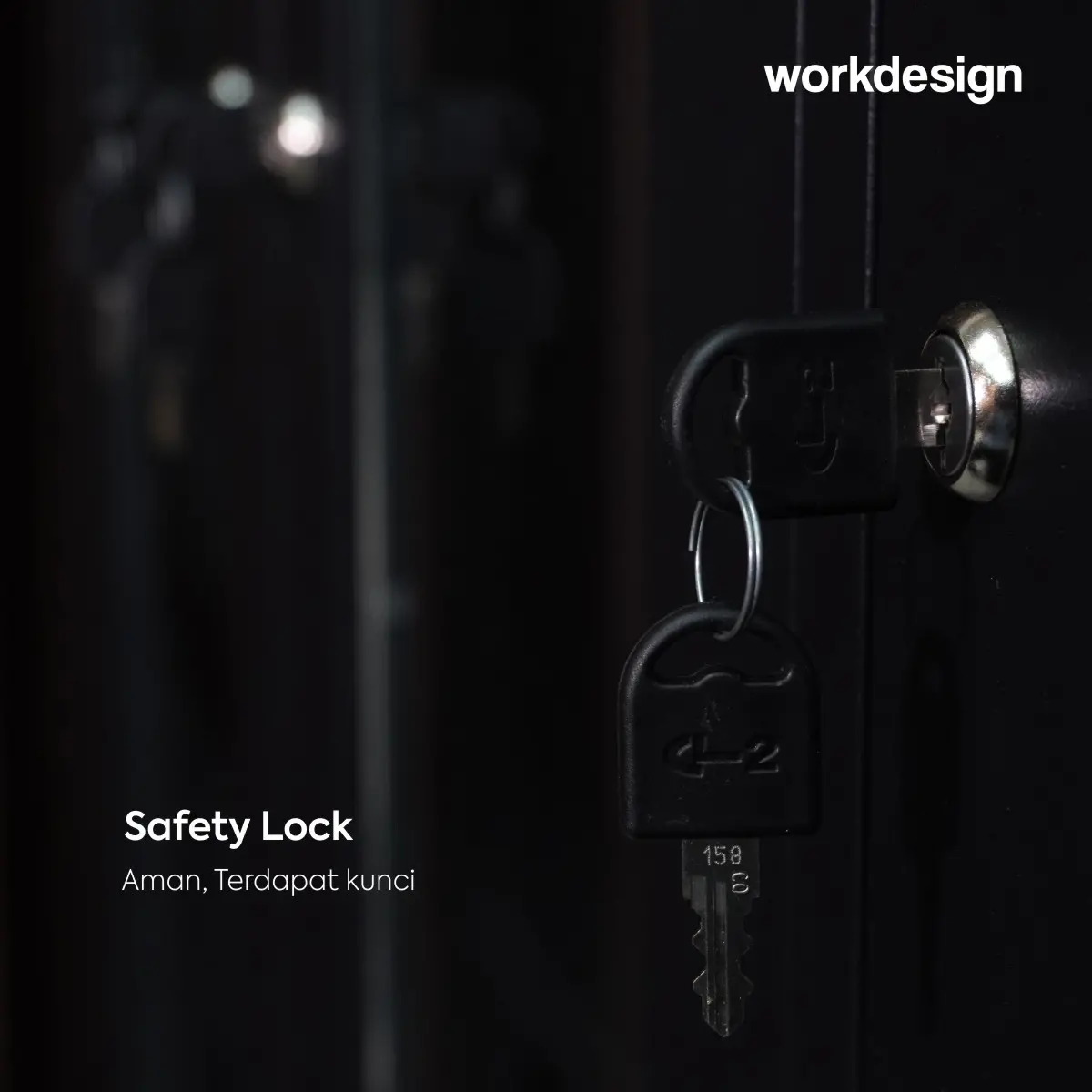 WORKDESIGN BURO MBC 3 HG RAK BUKU BESI / LEMARI ARSIP KANTOR warna BLACK - WORKDESIGN - foto 7