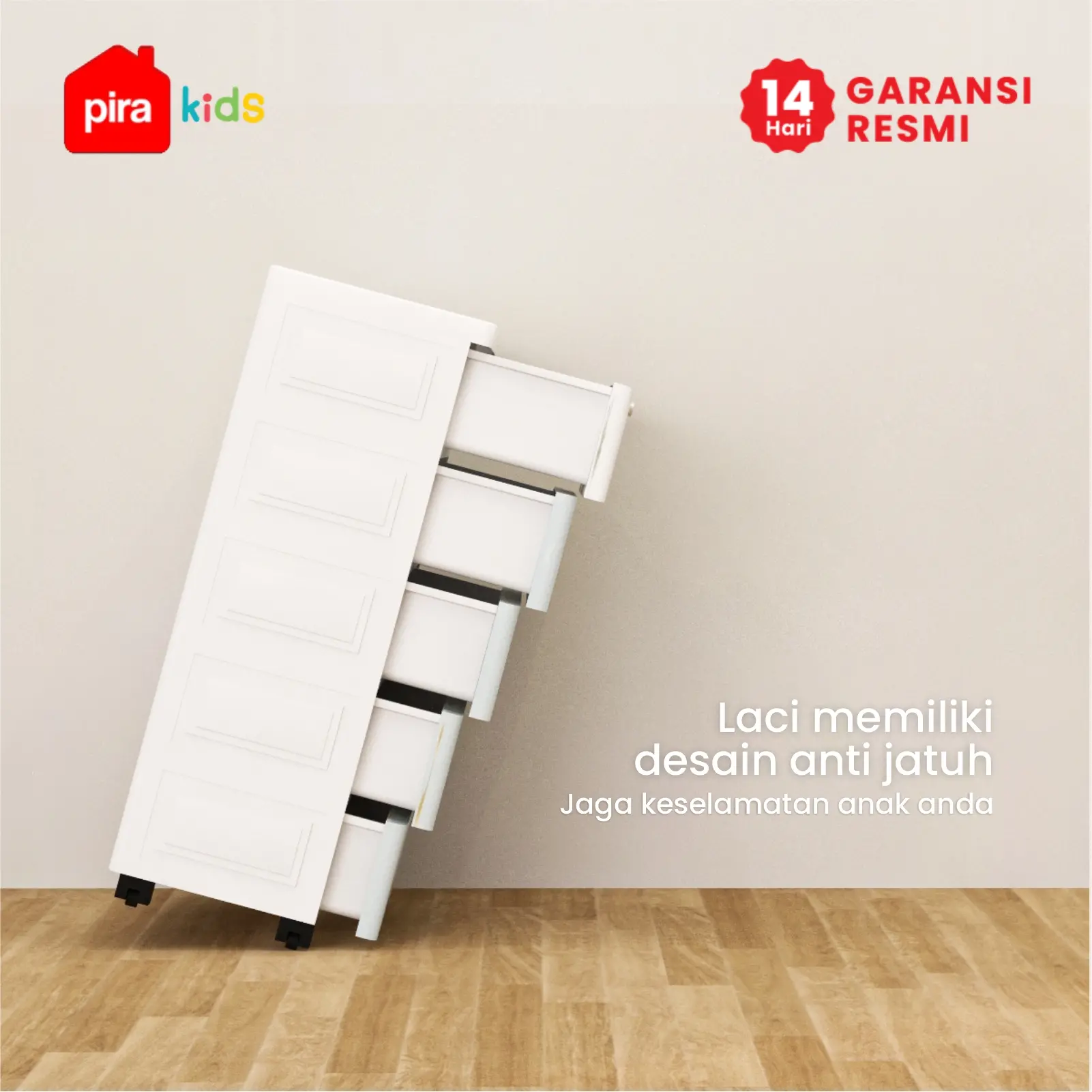 PIRA KIDS - BOB PCH4+2 LEMARI LACI PLASTIK / LEMARI PLASTIK / DRAWER PLASTIK / LEMARI BAYI / LEMARI PAKAIAN ANAK warna BLUE - PIRA KIDS - foto 4