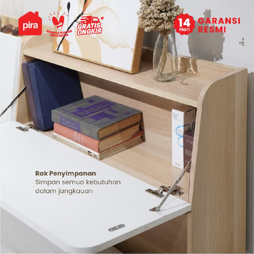 PIRA -  LEAN HB160 SANDARAN KASUR / BED HEADBOARD warna PRO OAK - WHITE SM - PIRA - foto 5