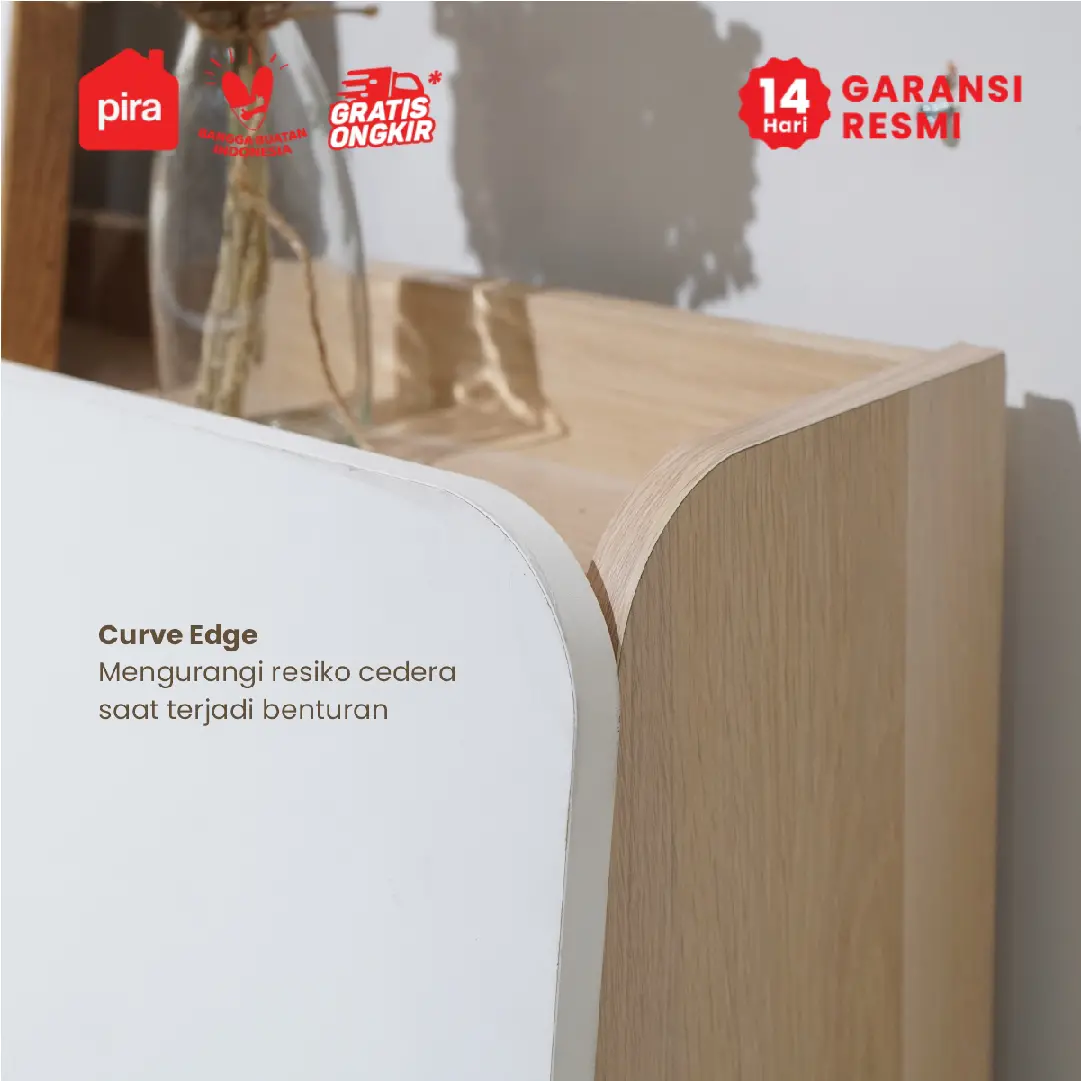 PIRA -  LEAN HB160 SANDARAN KASUR / BED HEADBOARD warna PRO OAK - WHITE SM - PIRA - foto 8